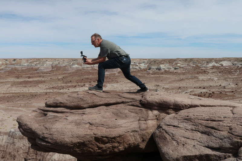 Michael Bo Christensen i Petrified Forest National Park